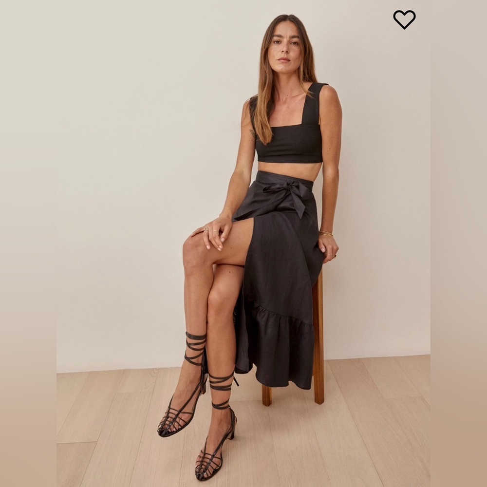 Reformation Julep Linen Skirt